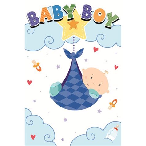 New Baby Card Baby Boy