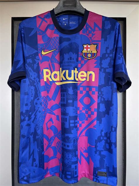 New 202122 Barcelona Home Away And Champions League Jerseys Etsy