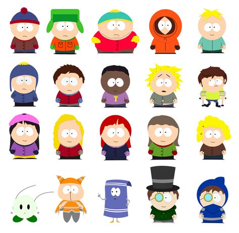 South Park Characters By Mechanicaloven On Deviantart