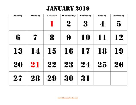 Large Print Printable Calendar Calendar Templates