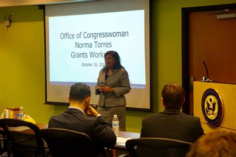 Torres Hosts Federal Grants Workshop Congresswoman Norma Torres