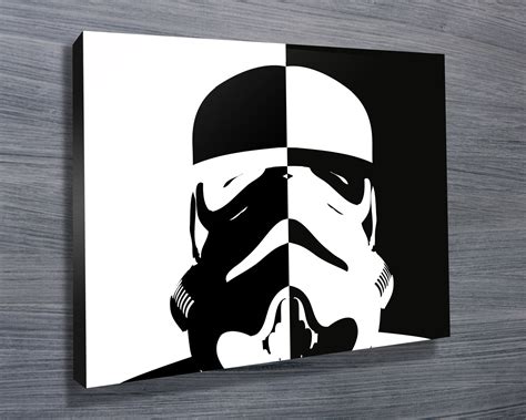 Stormtrooper Pop Art Triptych Canvas 3 Panel Wall Art Set Star Wars