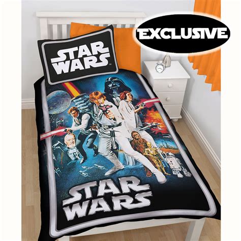 Star Wars Episode Iv A New Hope Single Duvet Cover Classic Design Bedding