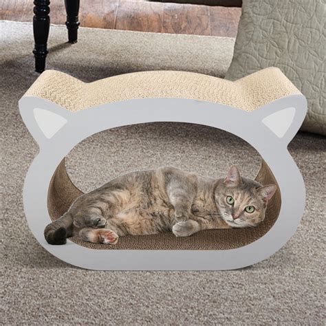 Jaxpety Cat Scratcher Cardboard With Catnip Recycle Corrugated Lounge