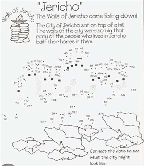 De Muren Van Jericho Vallen Neer Verbind De Cijfers Activiteit The