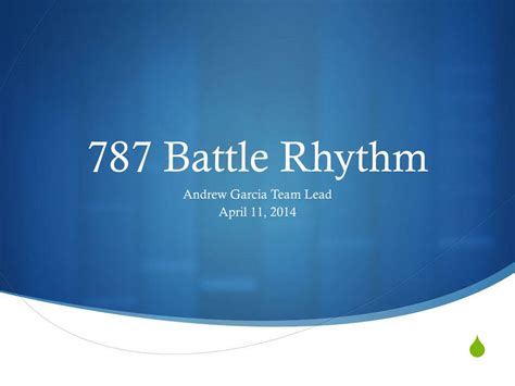 9 Battle Rhythm Template Excel Template Monster