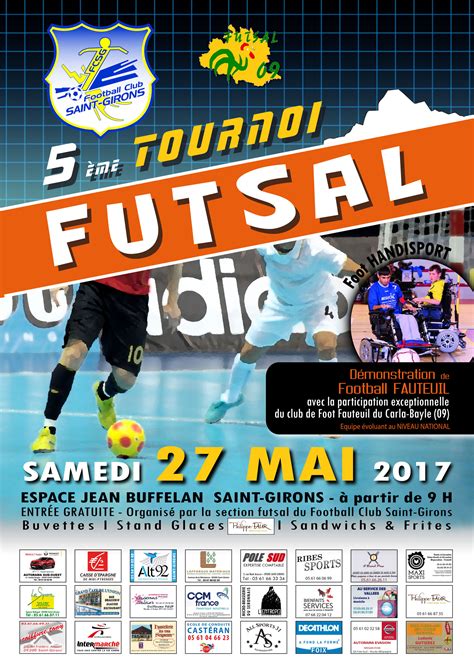 Tournoi Futsal Football Club Saint Girons 09 Couserans Ariège