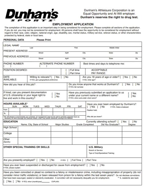 How can i get my home directory to. How to Find Dunham's Sports Job Application Form