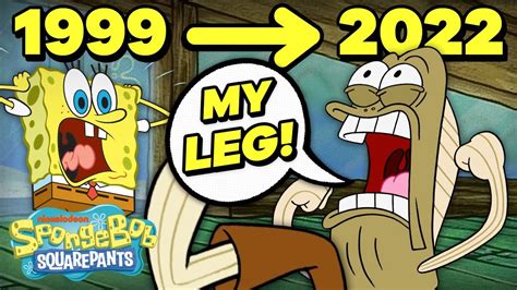 My Leg Timeline 😫🦵 20 Years Of Fred The Fish Spongebob Youtube
