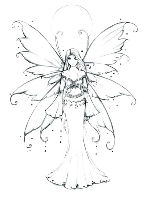 Anime Fairy Coloring Pages At Getdrawings Free Download