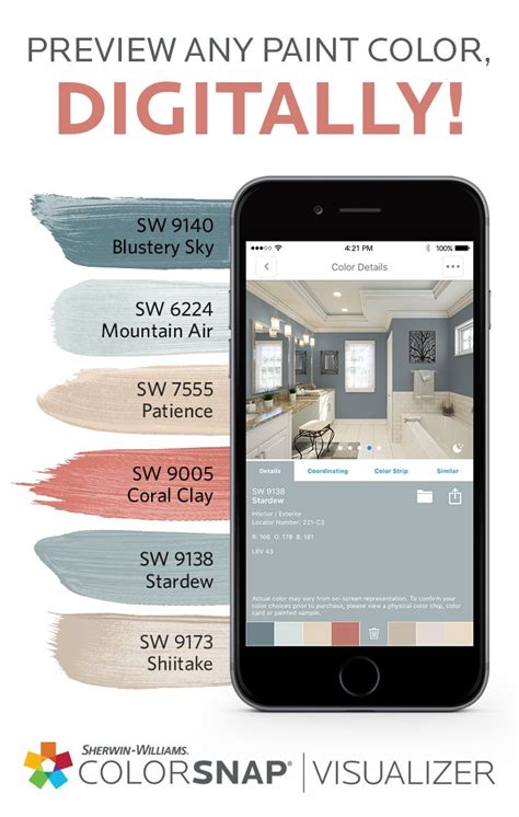Swipe left, right, up and down and fill all the empty spots! Choose your next DIY paint color in a snap. With a variety ...