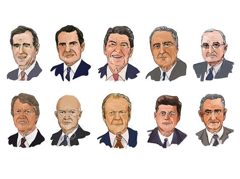 Usa Presidents Portrait Prints Cold War Timeline History Etsy Uk