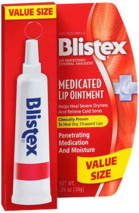 Blistex Medicated Lip Ointment Value Size 035 Oz The Online
