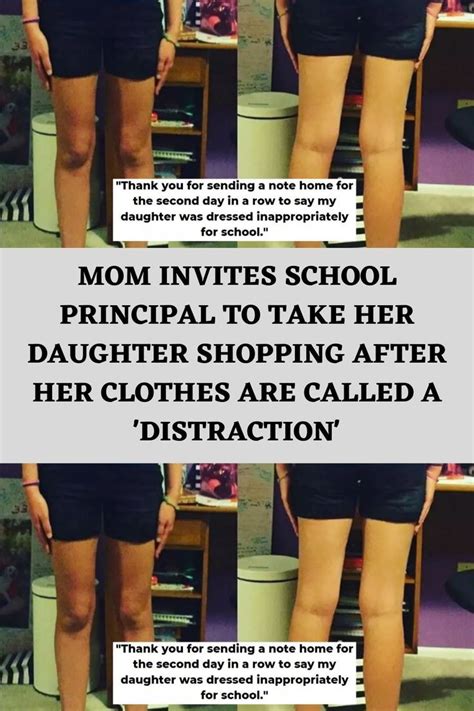 mom invites school principal to take her daughter shopping after her clothes are called a