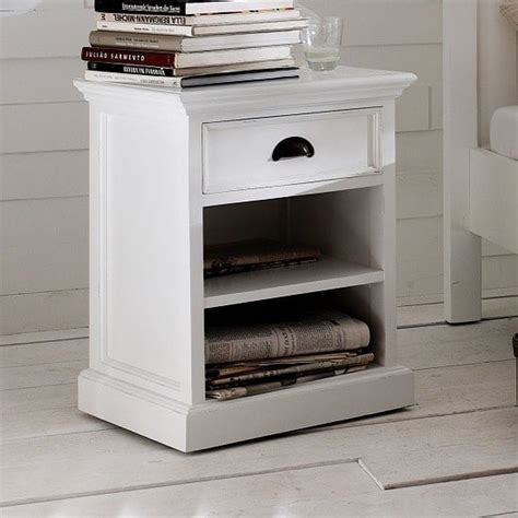 Alveley Wooden Bedside Table With 1 Drawer In Black £12995 Go