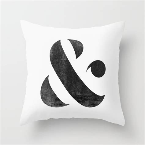 Ampersand V3 Throw Pillow By Wall Threads Society6