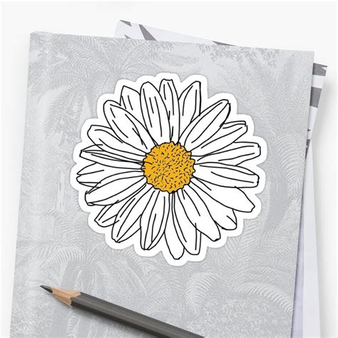 Daisy Stickers By 201195 Redbubble