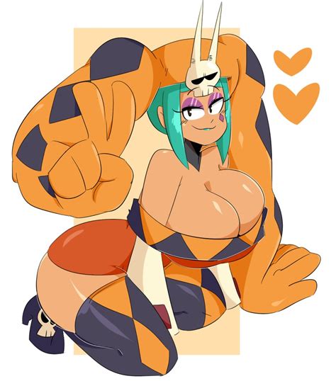 jinu jinusenpai cerebella skullgirls skullgirls highres image sample tumblr sample