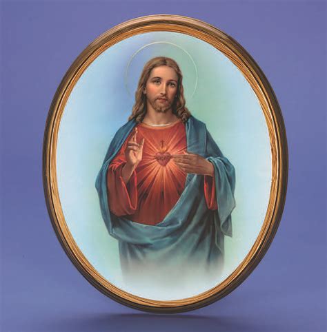 To be without pity for those who are in suffering or distress. Sacred Heart of Jesus Wall Plaque Artwork Picture in Frame
