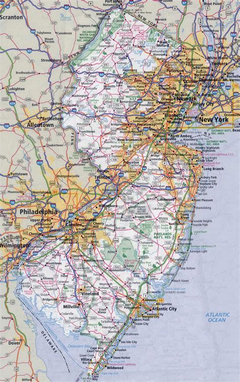 New Jersey On Map United States Map