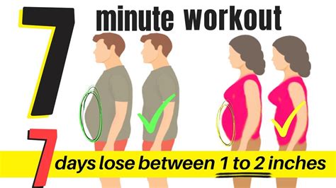 7 Day Workout Challenge To Lose Belly Flab 7 Minute Home Workout For