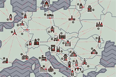 European Capitals Map Infographics József Balázs Hegedűs
