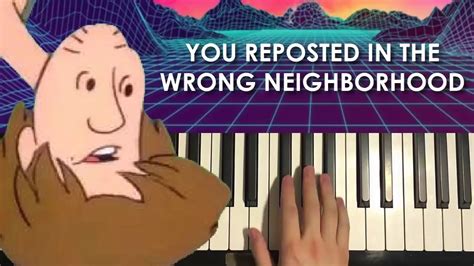 How To Play You Reposted In The Wrong Neighborhood PIANO TUTORIAL