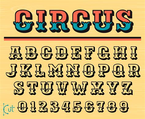 Circus Font Carnival Font Circus Letter Font Circus Font Etsy Canada