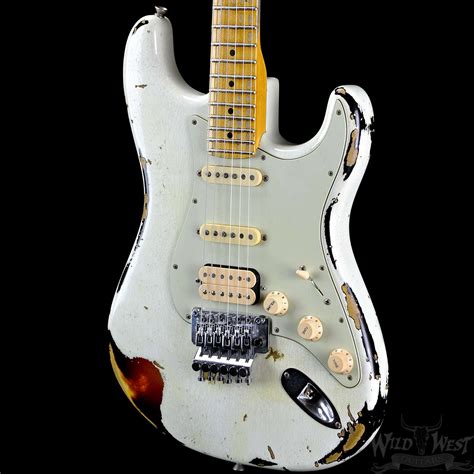 Fender 1960 Strat White Lightning Olympic White Three Tone Sunburst