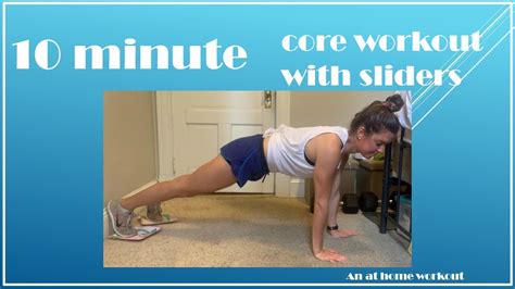 Intense Core Workout With Sliders Only 10 Minutes Youtube