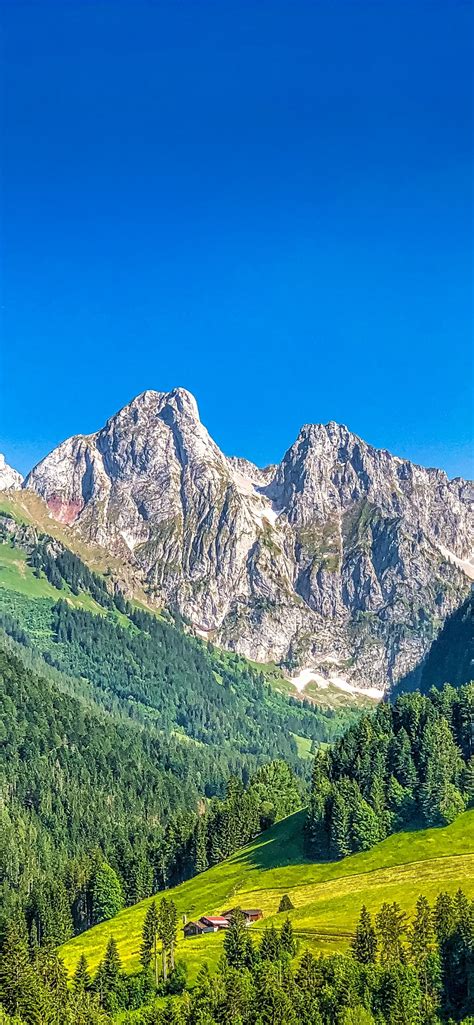 Alps Mountains Wallpaper 4k Mountain Range Summer Sunny Day