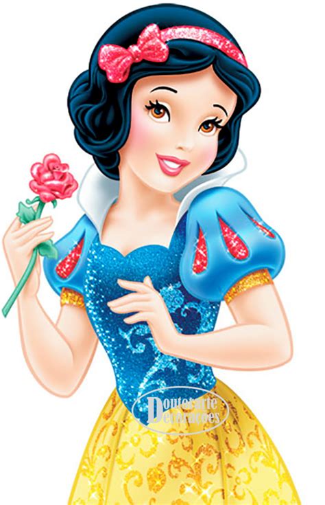 1 Display Busto Branca De Neve Segurando A Rosa 50x37cm Elo7