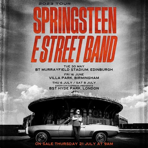 Bruce Springsteen And The E Street Band Announce 2023 Uk Stadium And