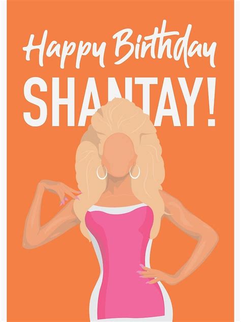Happy Birthday Shantay Greetings Card Rupauls Drag Race Poster