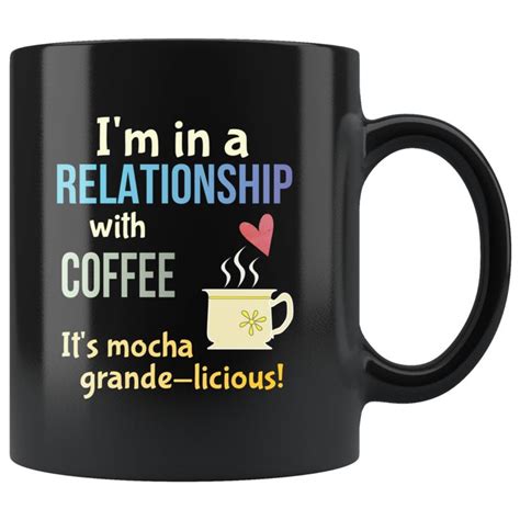 Funny Coffee Lovers Pun Coffee Mug Committed Relationship Joke T