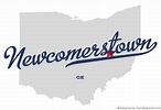 Map of Newcomerstown, OH, Ohio
