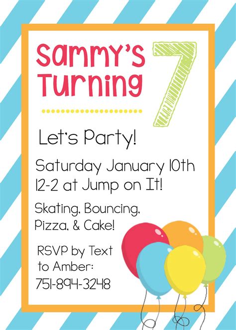 Free Birthday Invitation Printables
