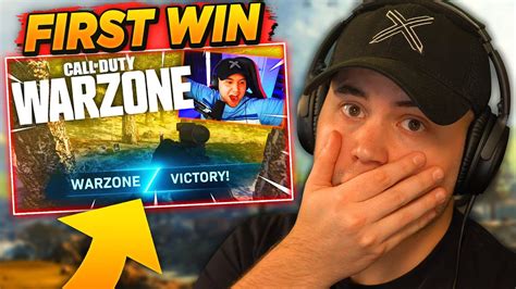 My Very First Win In Warzone Shocking Youtube