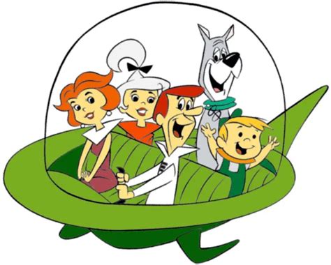 THE JETSONS FAMILY Group Promo Pose Classic Cartoon Window Cling Decal Sticker PicClick