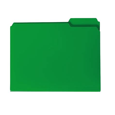 Smead Smd10502 13 Cut Tab Poly File Folders 24 Box Green