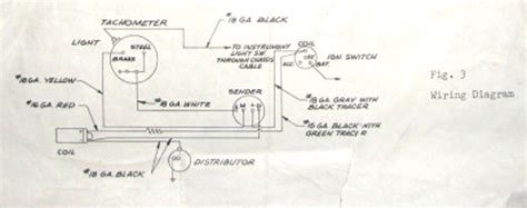 If used for 6 volt, make all the wires heavier by 2 gauges. Bob Johnstones Studebaker Resource Website (1963 Studebaker & Avanti Tachometer wiring )