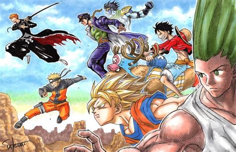 Athah Anime Crossover Hunter × Hunter Bleach Dragon Ball Z One Piece