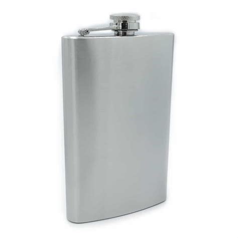 Classic Oz Stainless Steel Hip Flask James Butler