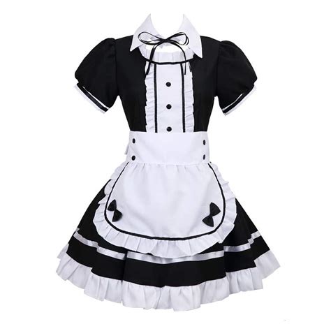 Buy Anime K On Mio Akiyama Cosplay Costume Light Tone Maid Dress Outfit