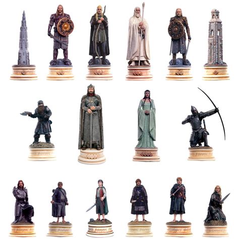 Eaglemoss Lord Of The Rings Chess Collection Mystery Set Of 10
