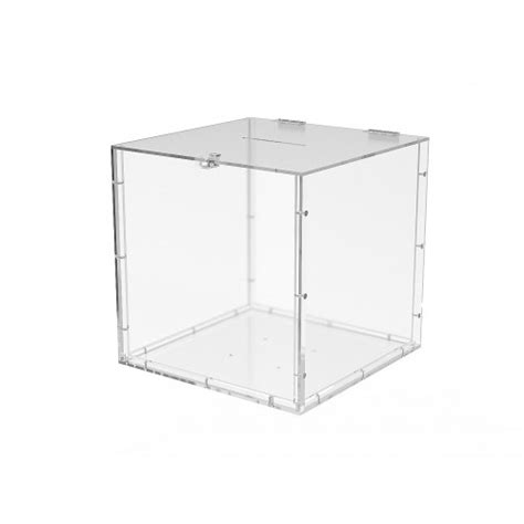 Fixturedisplays® 15x15x15 Clear Plexiglass Large Tithing Box Offering