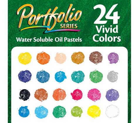 Portfolio Series Oil Pastels 24 Count Crayola