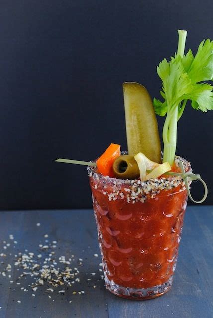 Bloody Mary With Everything Bagel Rim Foxes Love Lemons