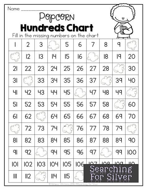 120 Chart With Missing Numbers