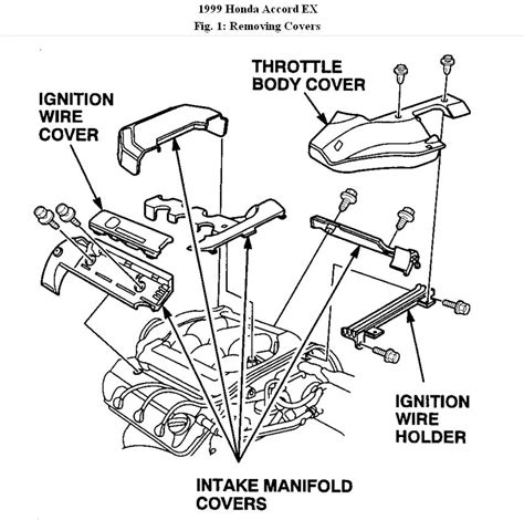 I recently moved to another state and had not found a new mechanic yet. 1999 Honda Accord Upper Intake Manifold Diagram: Engine ...